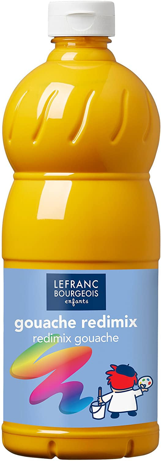 Lefranc & Bourgeois Tempera Farbe – Goldgelb, deckend – 500 ml – für Papier