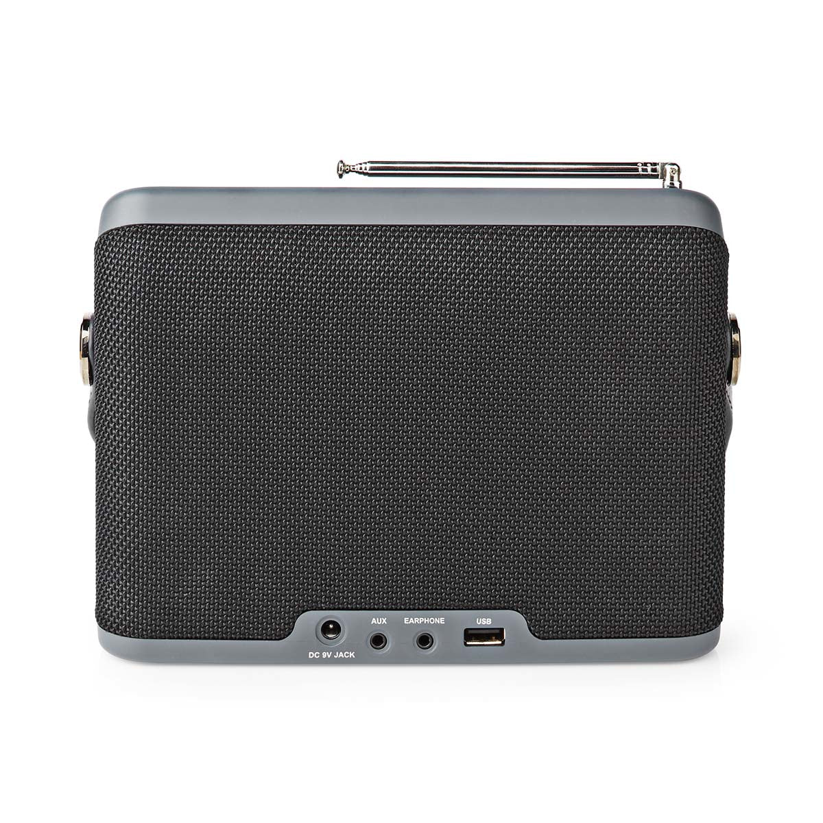 Nedis DAB+/UKW-Tischradio, Bluetooth – Schwarz