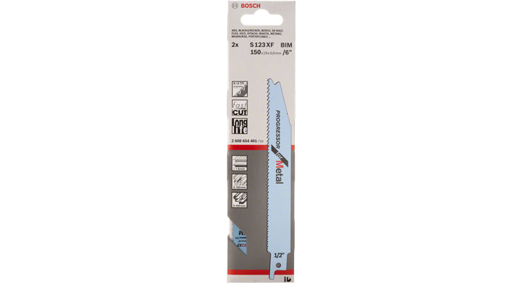 Bosch Professional – Säbelsägeblatt, S 123 XF, 100 mm, 5 Stk.