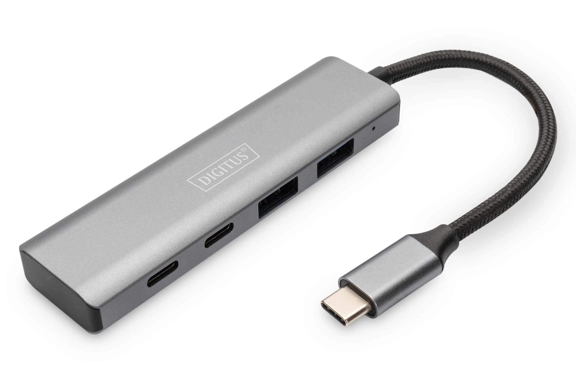 Digitus USB-Hub – USB-C, 2× USB-A, 2× USB-C, für Windows/ChromeOS