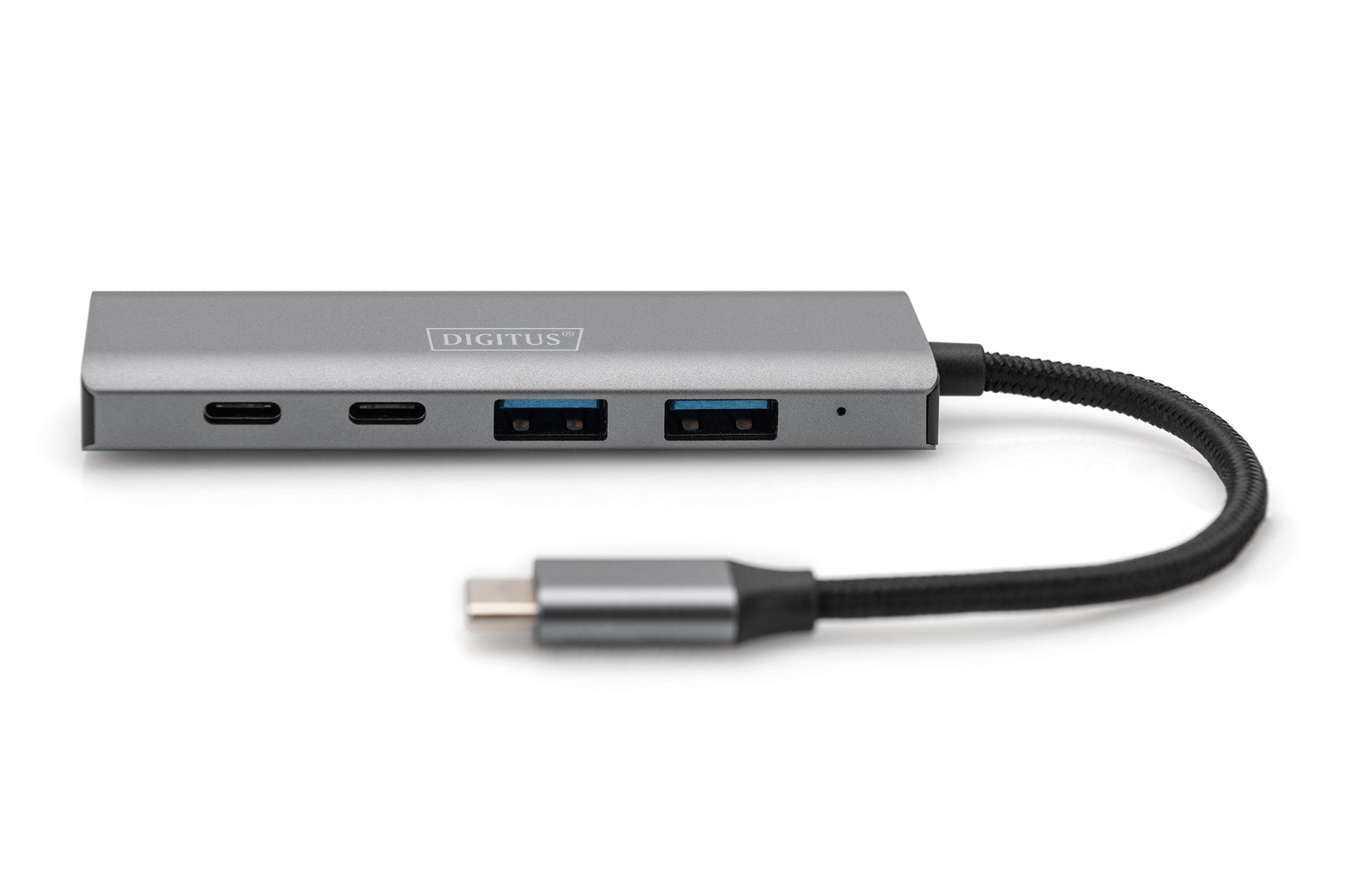 Digitus USB-Hub – USB-C, 2× USB-A, 2× USB-C, für Windows/ChromeOS