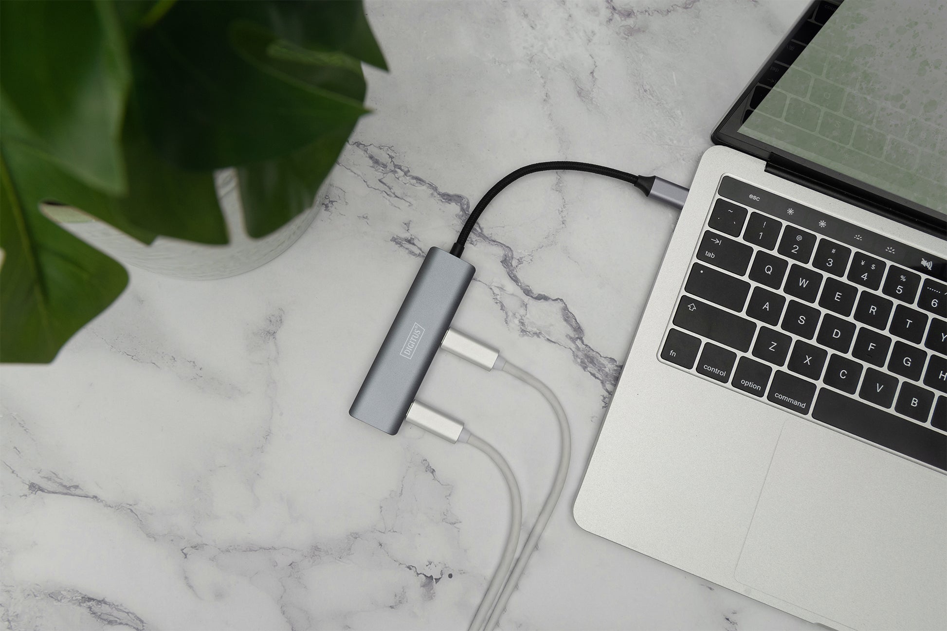 Digitus DA-70246 USB-Hub – 4× USB-C (5 Gbit/s), für Windows/ChromeOS