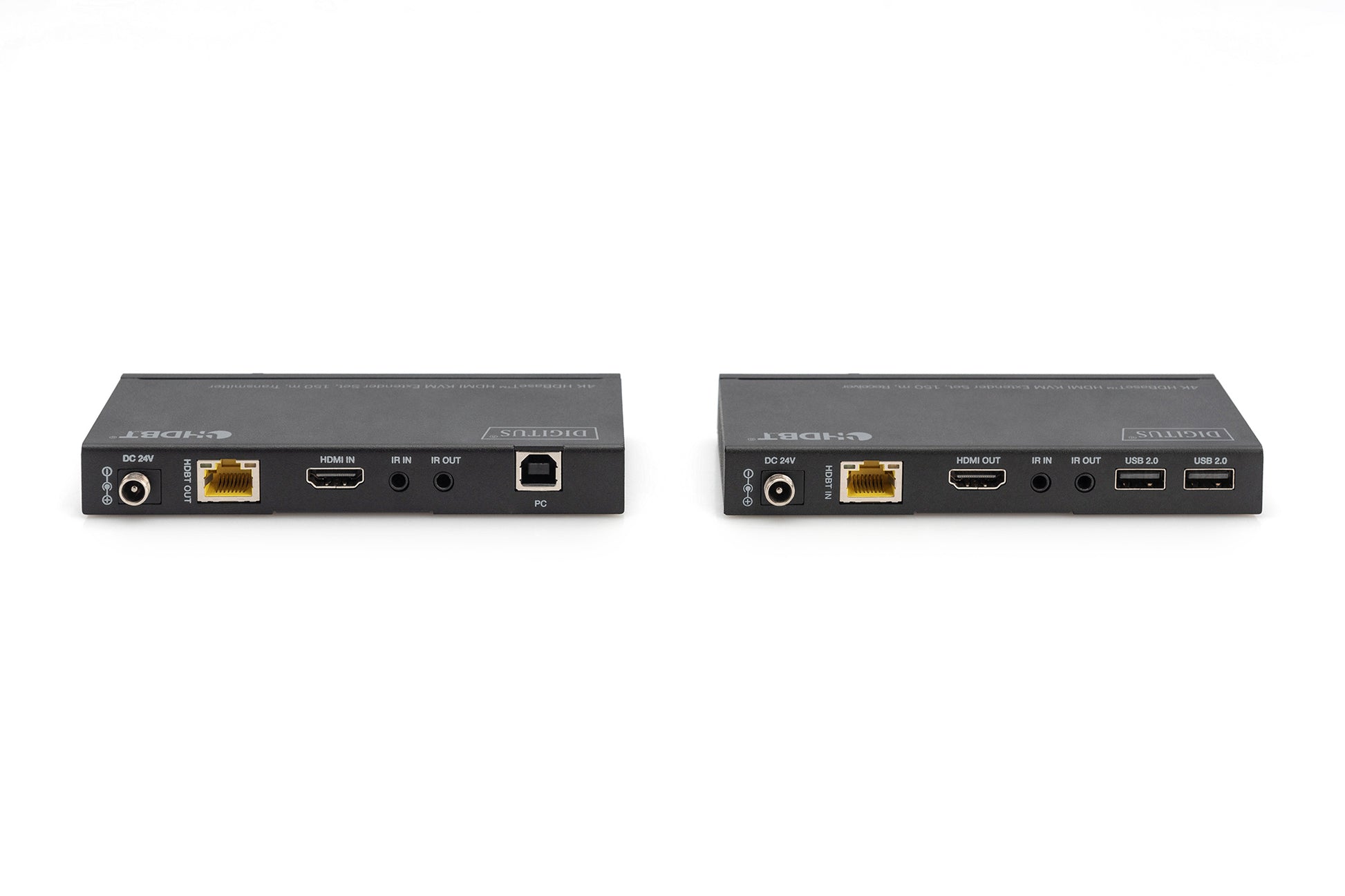 Digitus DS-55526 – HDMI/USB 2.0 KVM-Extender über HDBaseT (Cat6a/7/8), bis 150 m, 4K (3840 × 2160), Set