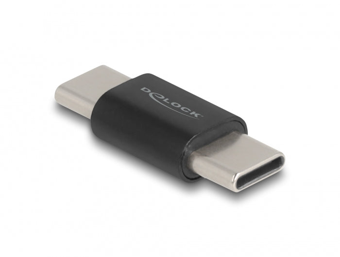 DeLOCK USB-Adapter USB-C auf USB-C (Stecker auf Stecker) – USB 3.2 Gen 2 (10 Gbit/s) – Schwarz