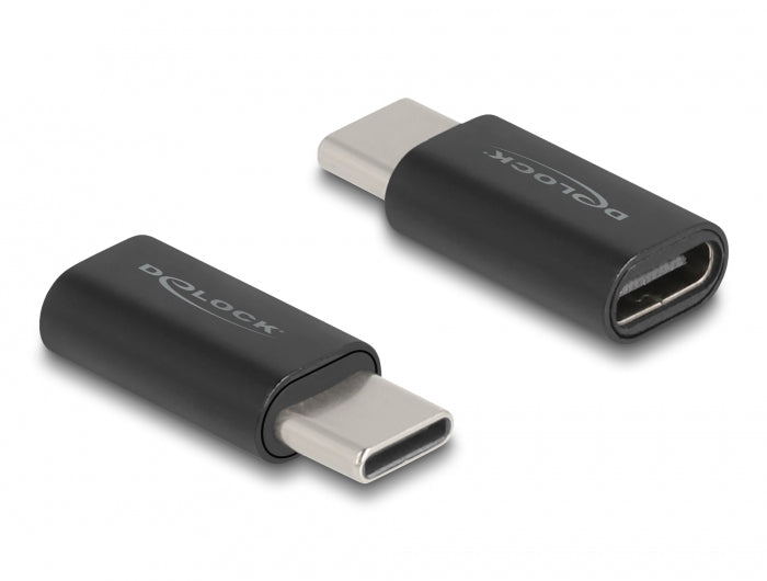 DeLOCK USB-Adapter USB-C auf USB-C – USB 3.2 Gen 2 (10 Gbit/s) – Kunststoff, Schwarz