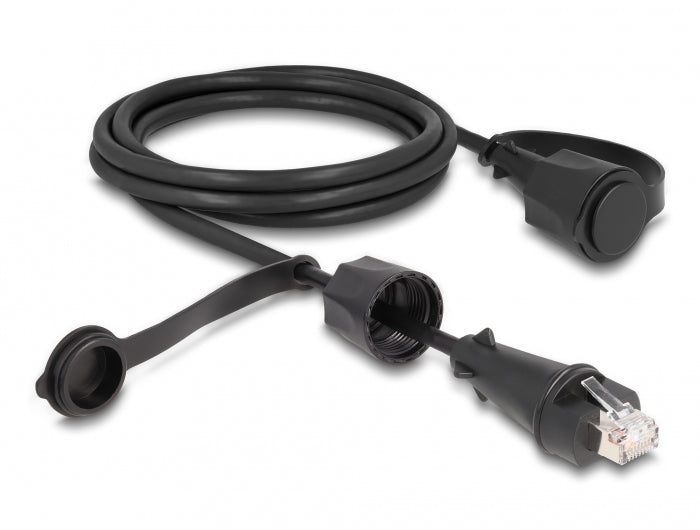 DeLOCK Patchkabel – Cat6 S/UTP (STP), 2 m, Schwarz, RJ-45