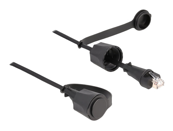DeLOCK Patchkabel – Cat6 S/UTP (STP), 2 m, Schwarz, RJ-45