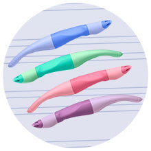 STABILO EASYoriginal Start Pastell – Tintenroller, mit Kappe, 0,5 mm, Blau, für Linkshänder