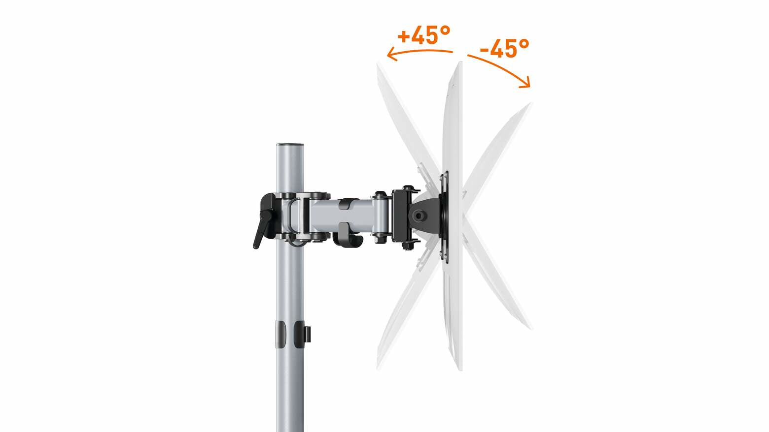 Durable Select – Monitorarm, 2 Monitore, Tischklemme, bis 27", VESA 75 × 75/100 × 100 mm, 8 kg