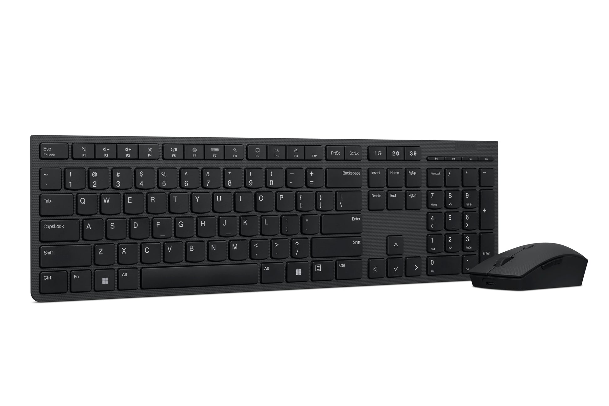 Lenovo Tastatur, kabellos (Bluetooth/2,4 GHz), US-Layout (EN), schwarz