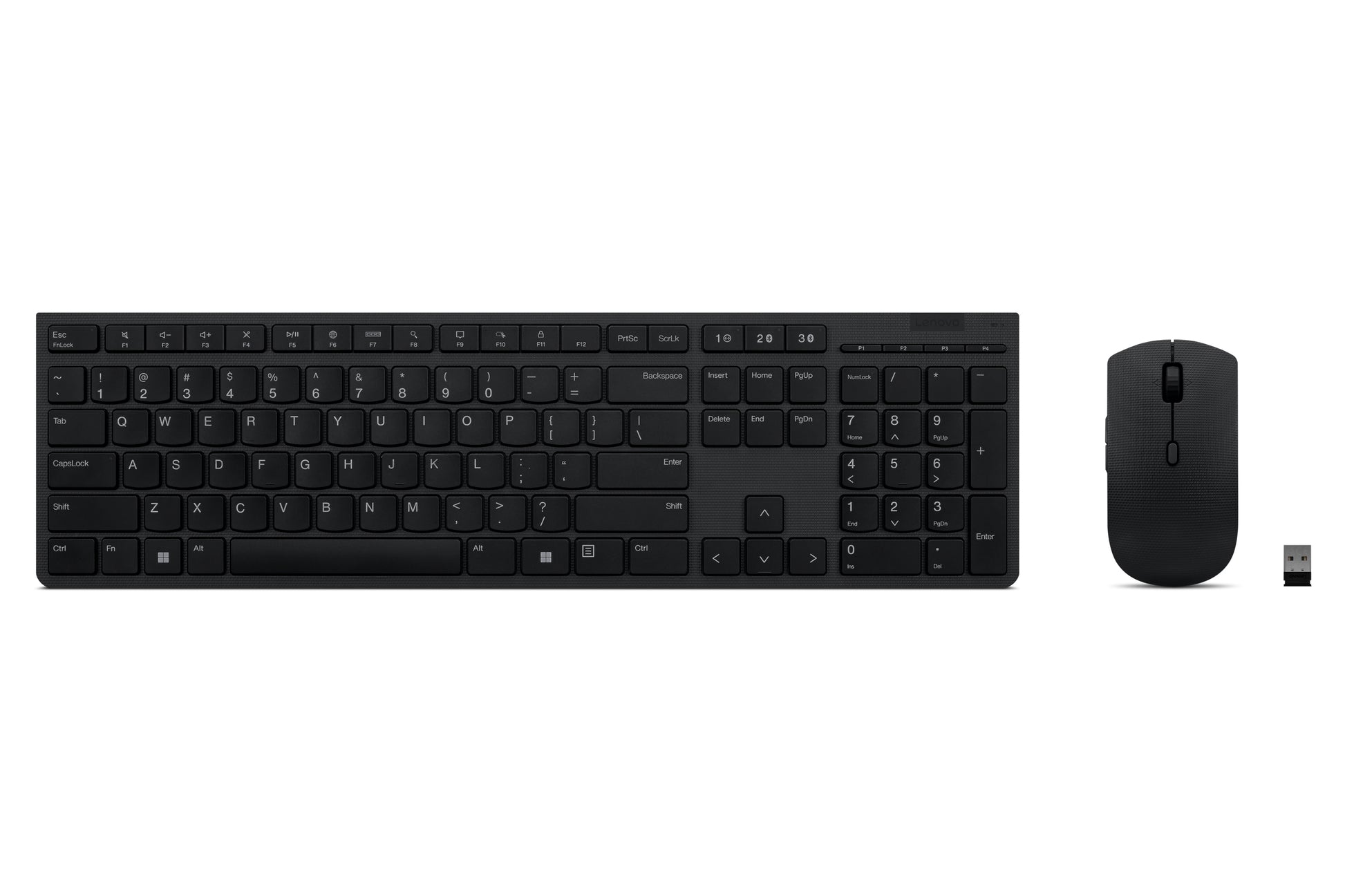 Lenovo Tastatur, kabellos (Bluetooth/2,4 GHz), US-Layout (EN), schwarz