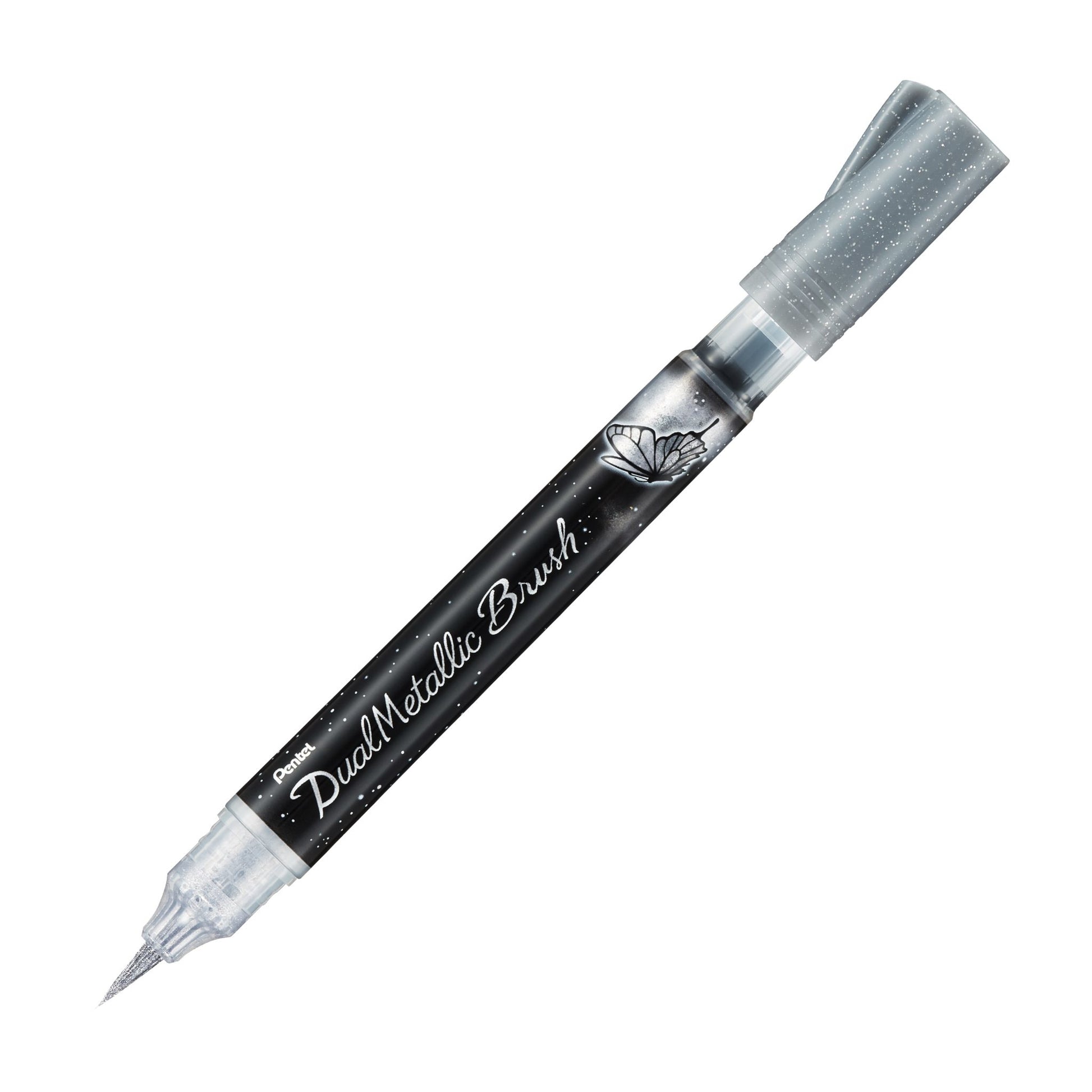 Pentel XGFH-DZ Brush Pen Metallic – Pinselspitze, deckend, Silber