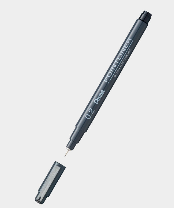 Pentel Fineliner 0,03 mm – schwarz – wasserfest