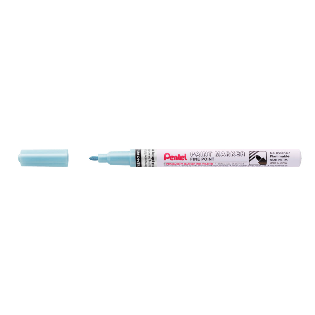 Pentel MSP10 Paint Marker Metallic – Rundspitze 1,0 mm – Hellblau