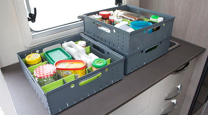purVario Aufbewahrungsbox – Kunststoff – Anthrazit – 340 × 360 × 340 mm – 3er Set