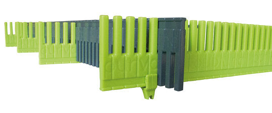 purVario Trennleiste – 33 × 3 cm – für Wohnwagen/Van, Kunststoff, Grau
