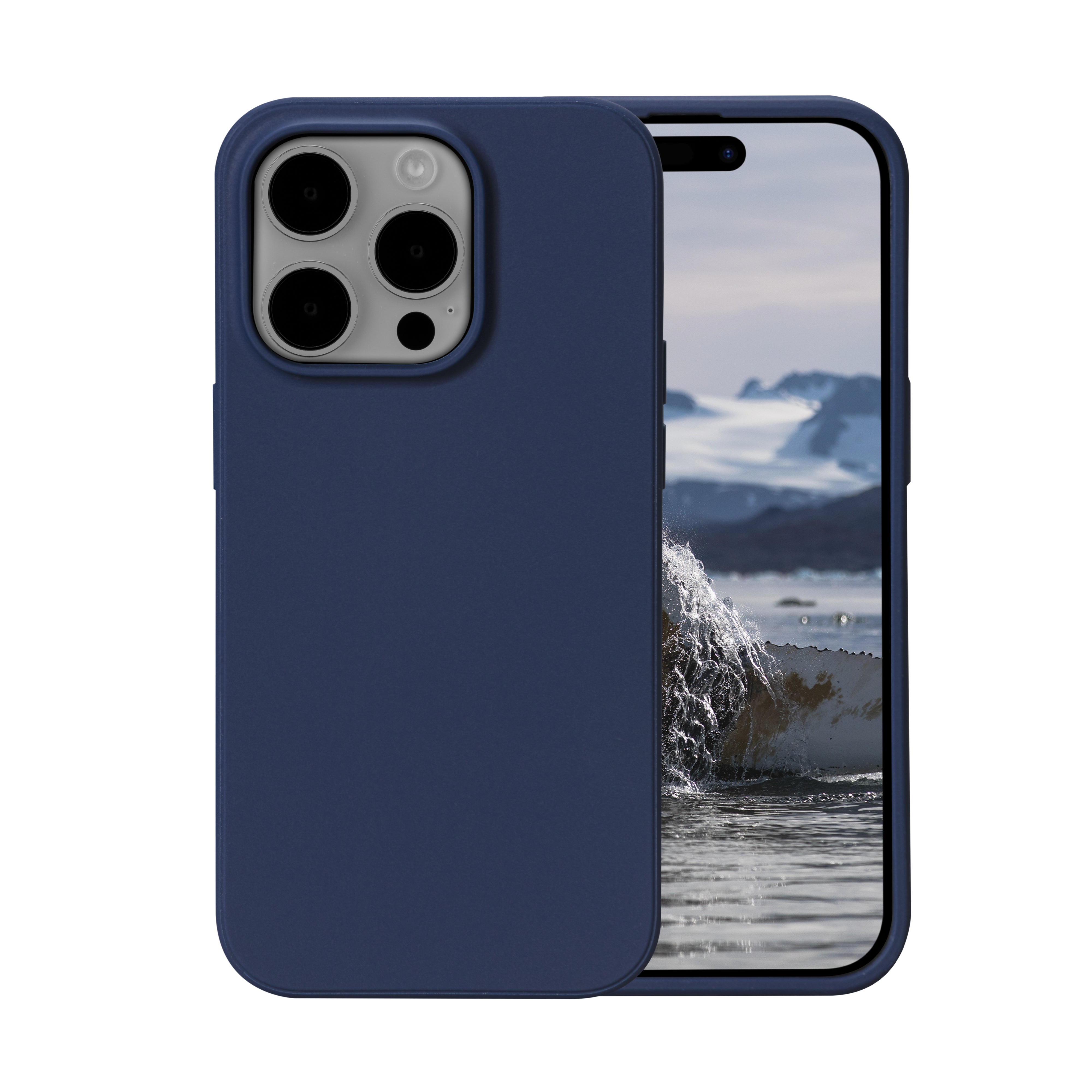 dbramante1928 Greenland Backcover – für Apple iPhone 15 Pro Max, Recycling-Kunststoff, Pacific Blue