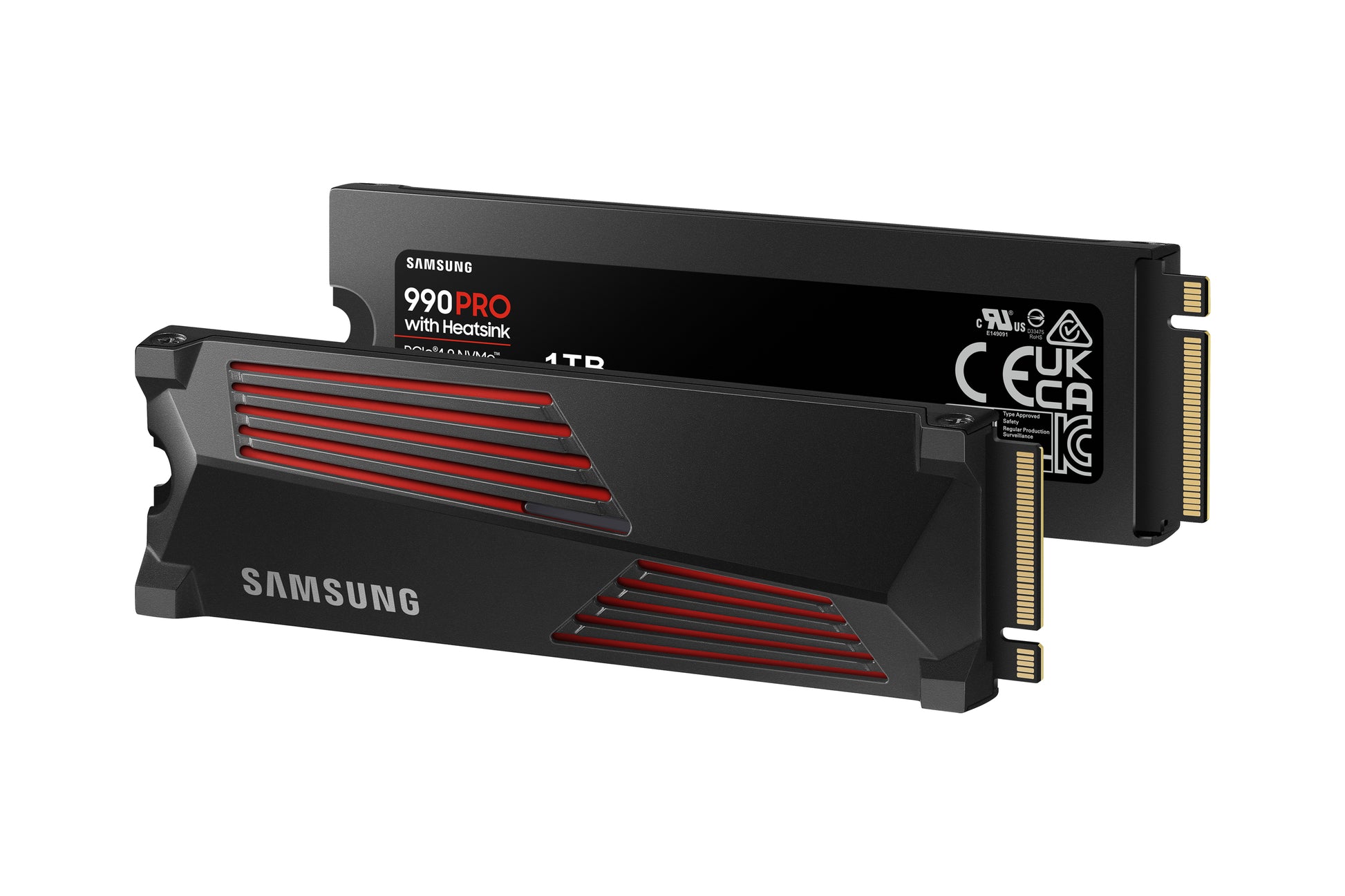 Samsung 990 PRO 1 TB M.2 2280 – NVMe PCIe 4.0 x4, 7'450/6'900 MB/s, Heatspreader