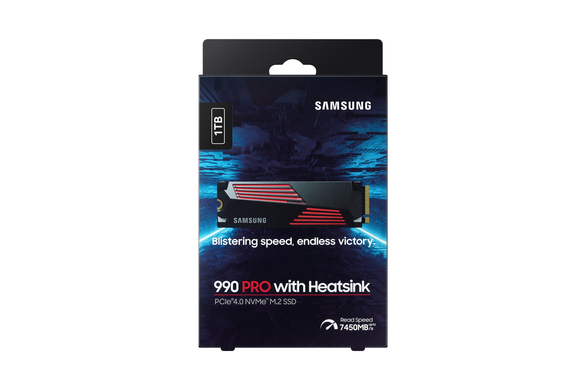 Samsung 990 PRO 1 TB M.2 2280 – NVMe PCIe 4.0 x4, 7'450/6'900 MB/s, Heatspreader