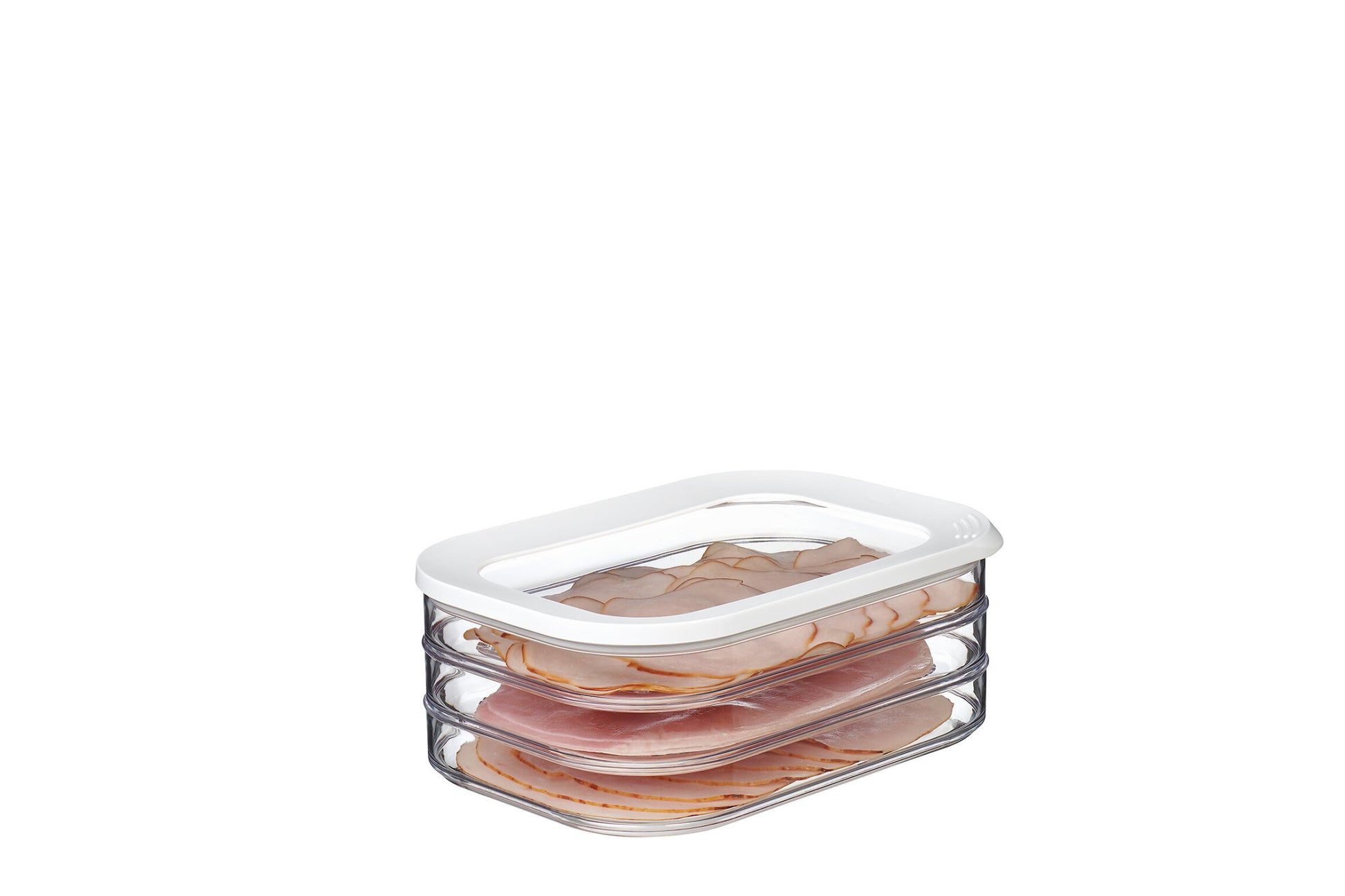 Mepal Modula – Vorratsdose 550 ml, 16 × 22,4 × 3,7 cm, Styrol-Acrylnitril (SAN), transparent/weiss