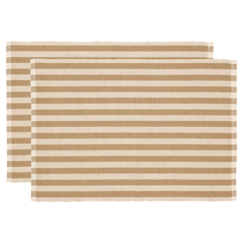 Södahl Tischset – Baumwolle/Jute, Beige, 48 × 33 cm – 2er-Set