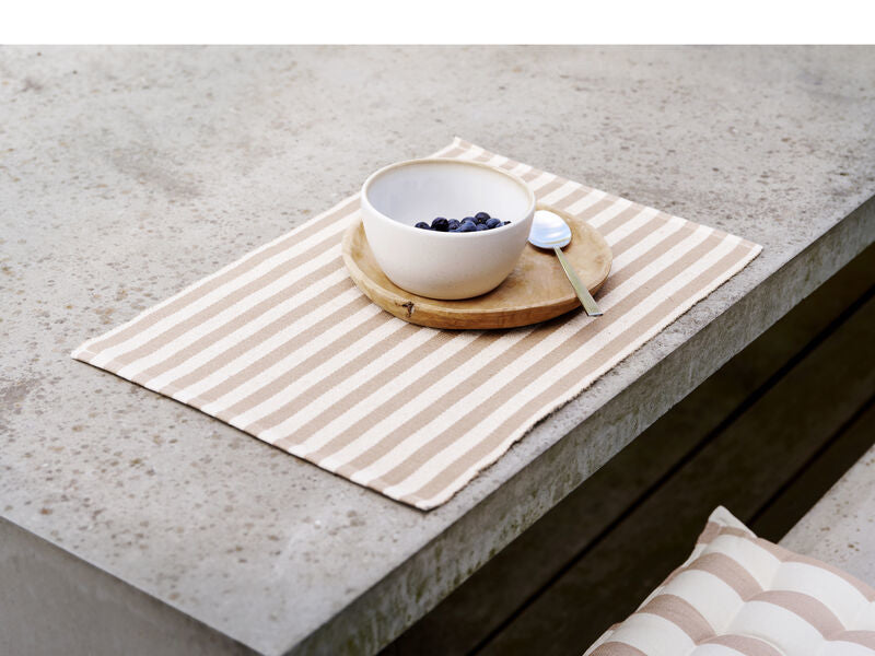 Södahl Tischset – Baumwolle/Jute, Beige, 48 × 33 cm – 2er-Set