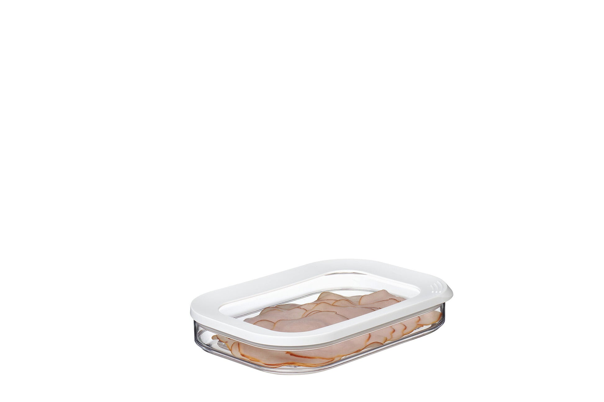 Mepal Modula – Vorratsdose 550 ml, 16 × 22,4 × 3,7 cm, Glas, transparent/weiss