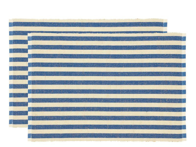 Södahl Tischset – Baumwolle/Jute, Streifenmuster, 48 × 33 cm – 2er-Set