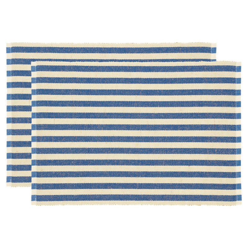 Södahl Tischset – Baumwolle/Jute, Streifenmuster, 48 × 33 cm – 2er-Set