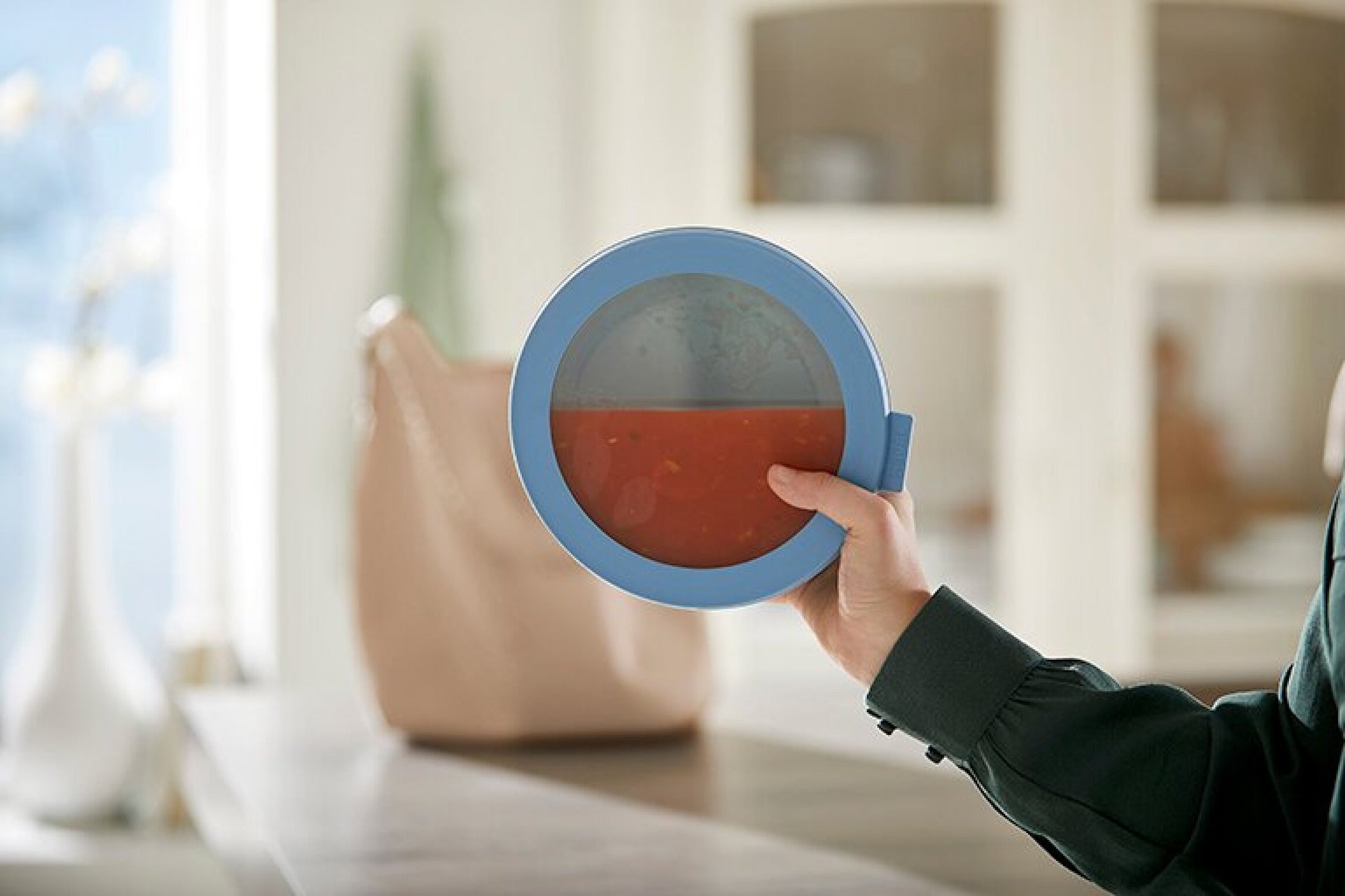 Mepal Cirqula – Vorratsdose 350 ml, 750 ml, 1,25 l, Ø 19,4 × 8 cm, PP/TPE, 3-teilig, weiss