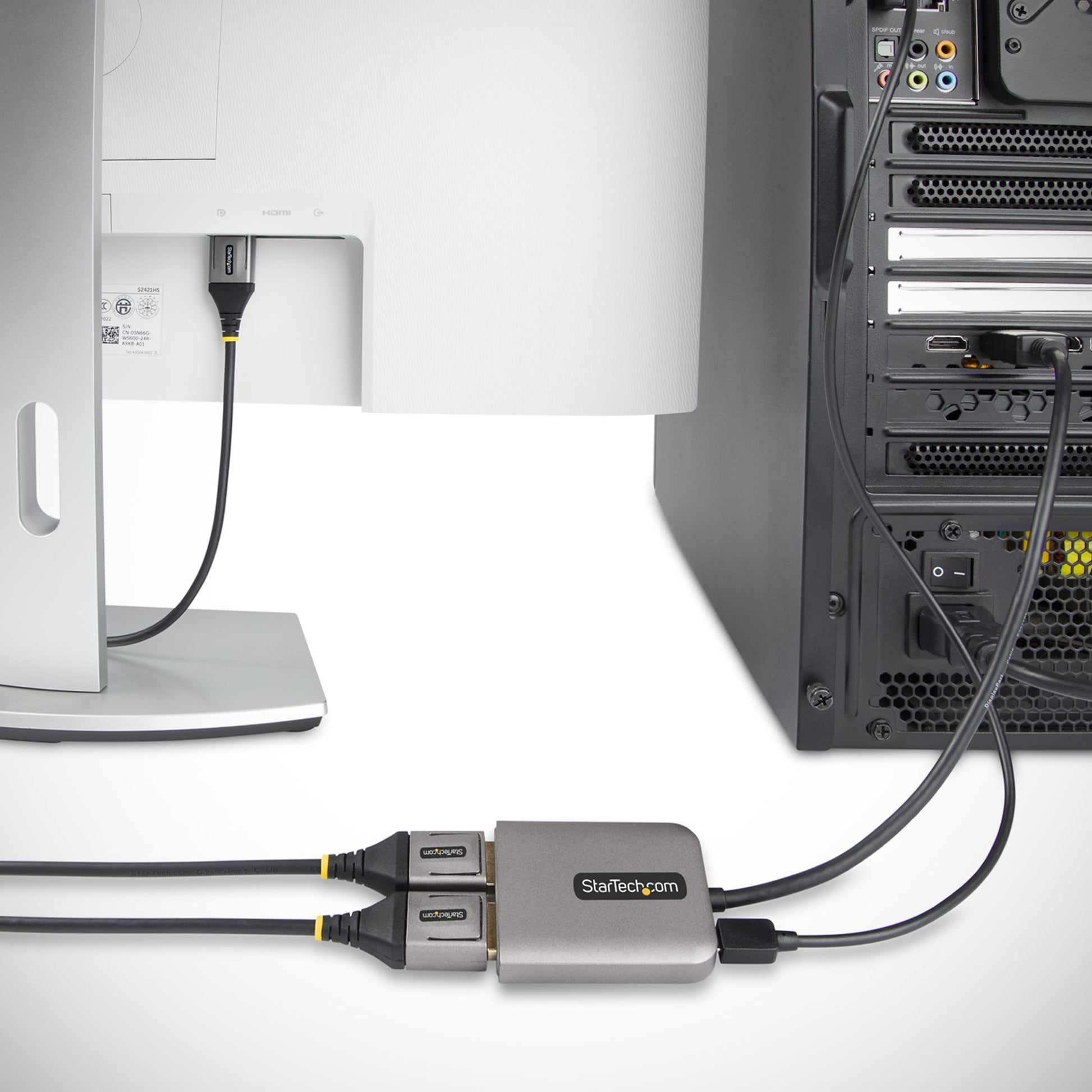 StarTech.com MST-Hub DisplayPort zu 2× DVI – 4096 × 2160 @ 60 Hz, DP 1.4, 0,3 m, für Windows
