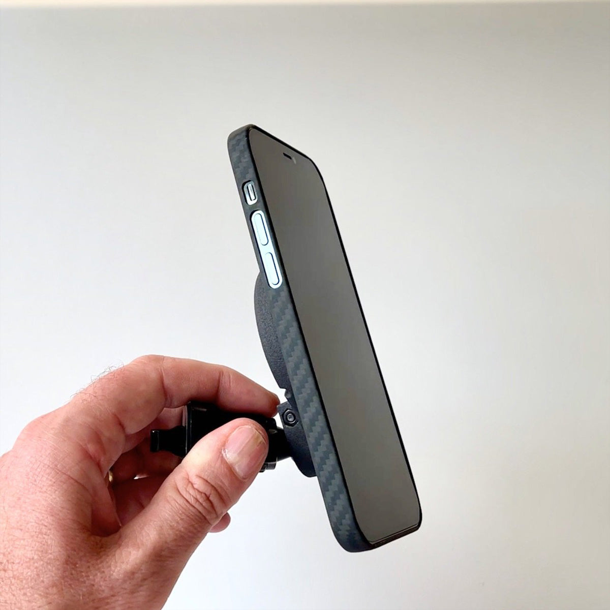 Filono Backcover – für Apple iPhone 13, MagSafe, Aramid, Schwarz/Grau