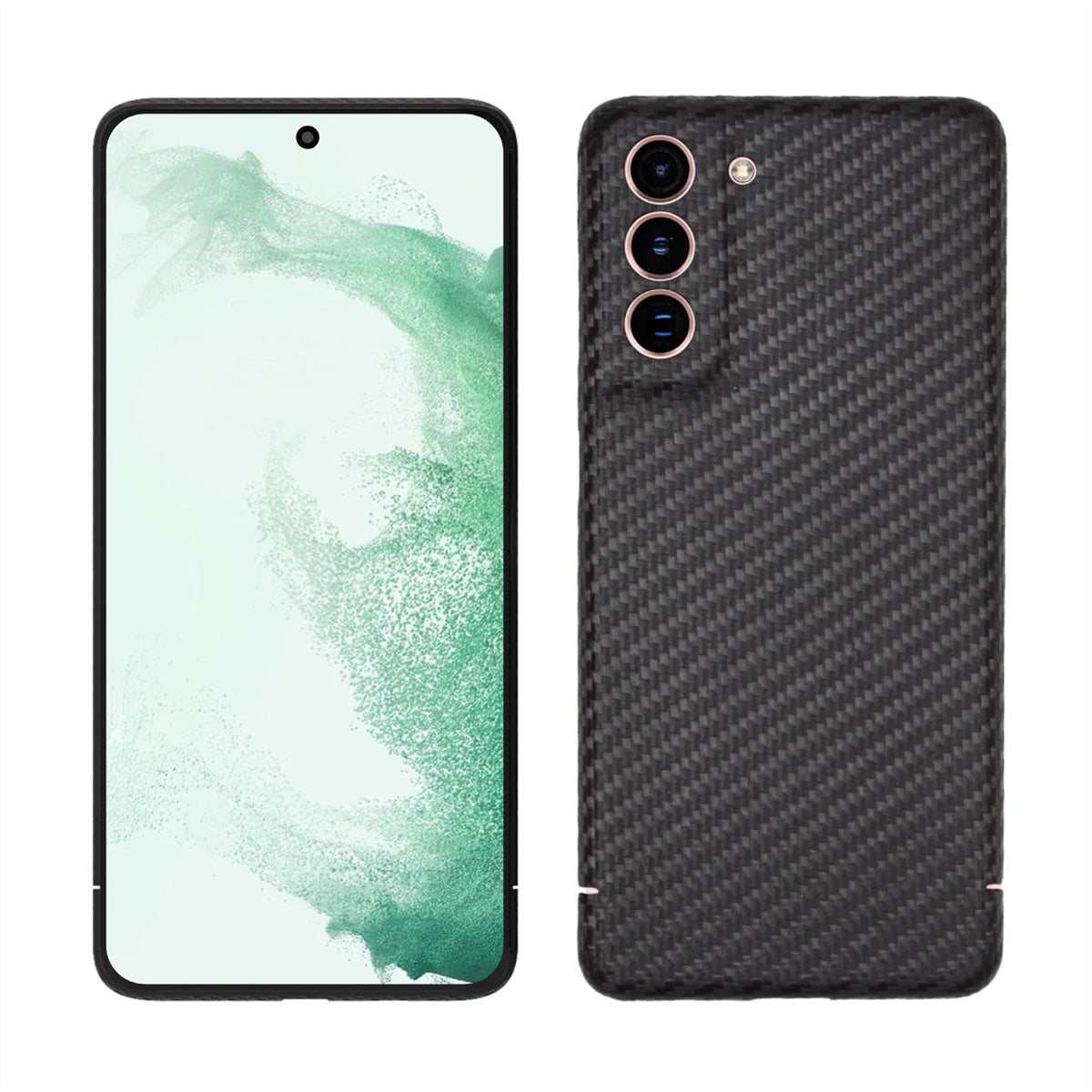 Filono Carbon Backcover – für Samsung Galaxy S22 Plus, Schwarz
