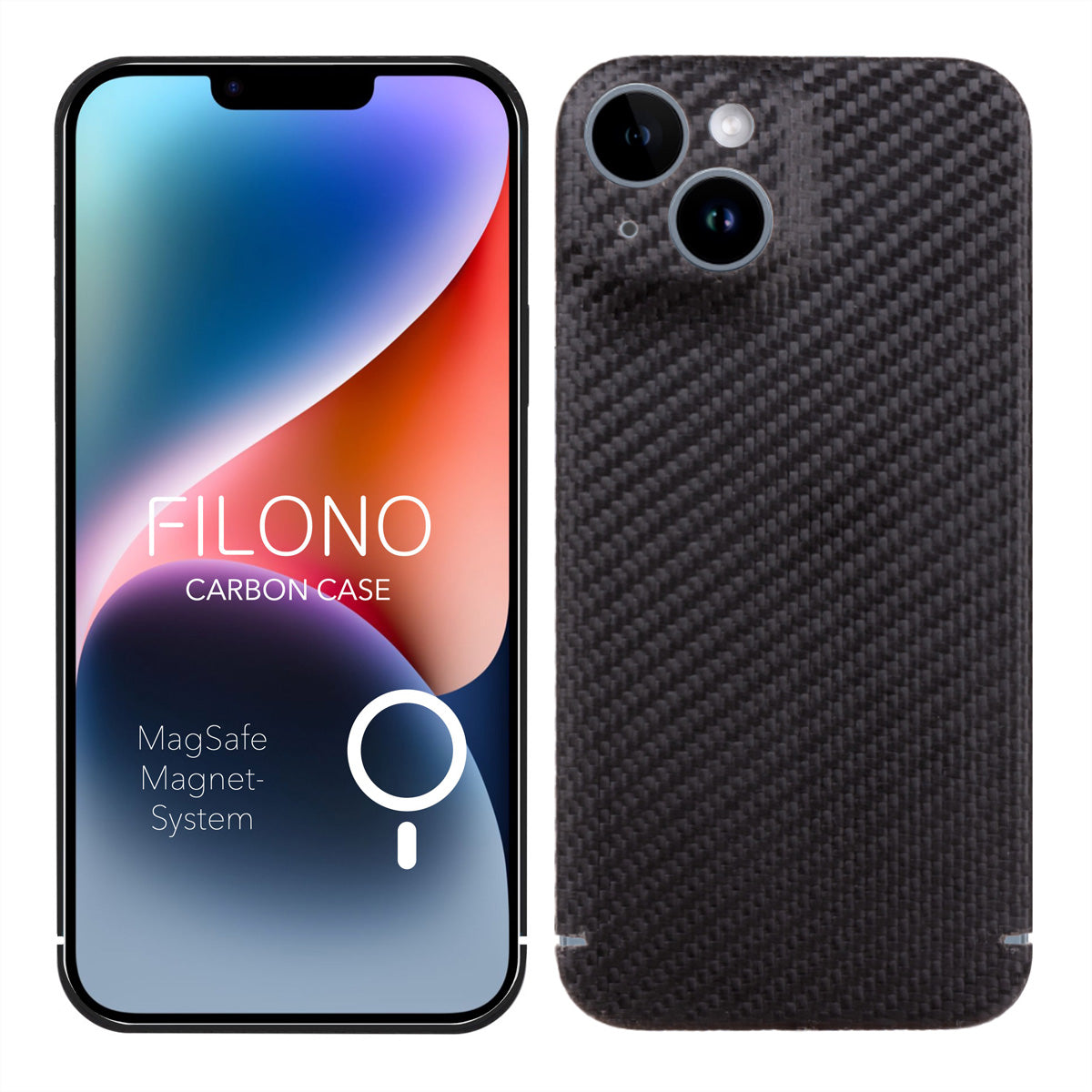 Filono Carbon Case – Backcover – für Apple iPhone 14 Plus, MagSafe