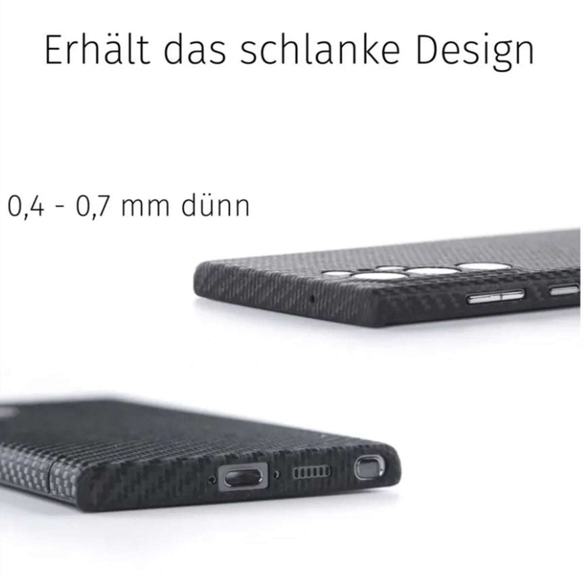 Filono Carbon Backcover für Apple iPhone 16 mit MagSafe, Carbon, Schwarz
