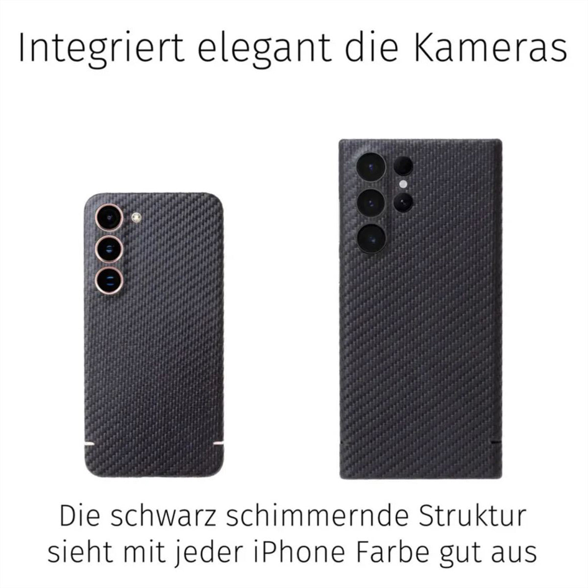 Filono Carbon Backcover für Apple iPhone 16 mit MagSafe, Carbon, Schwarz