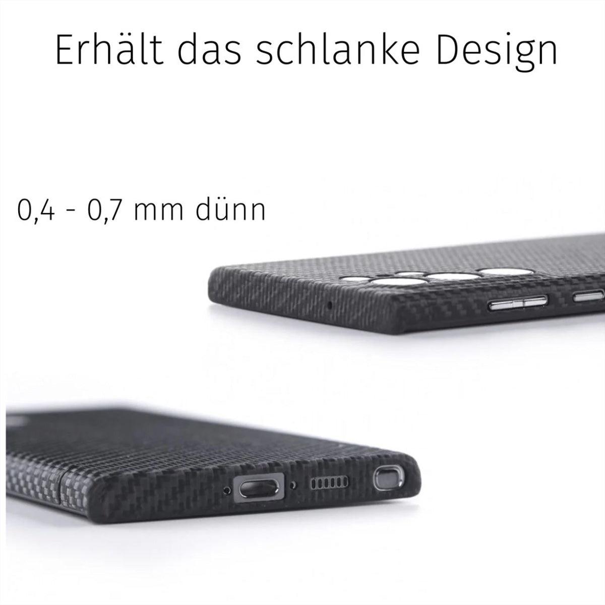 Filono Backcover – für Samsung Galaxy S25, MagSafe, Carbon+Aramid+Keramik, schwarz