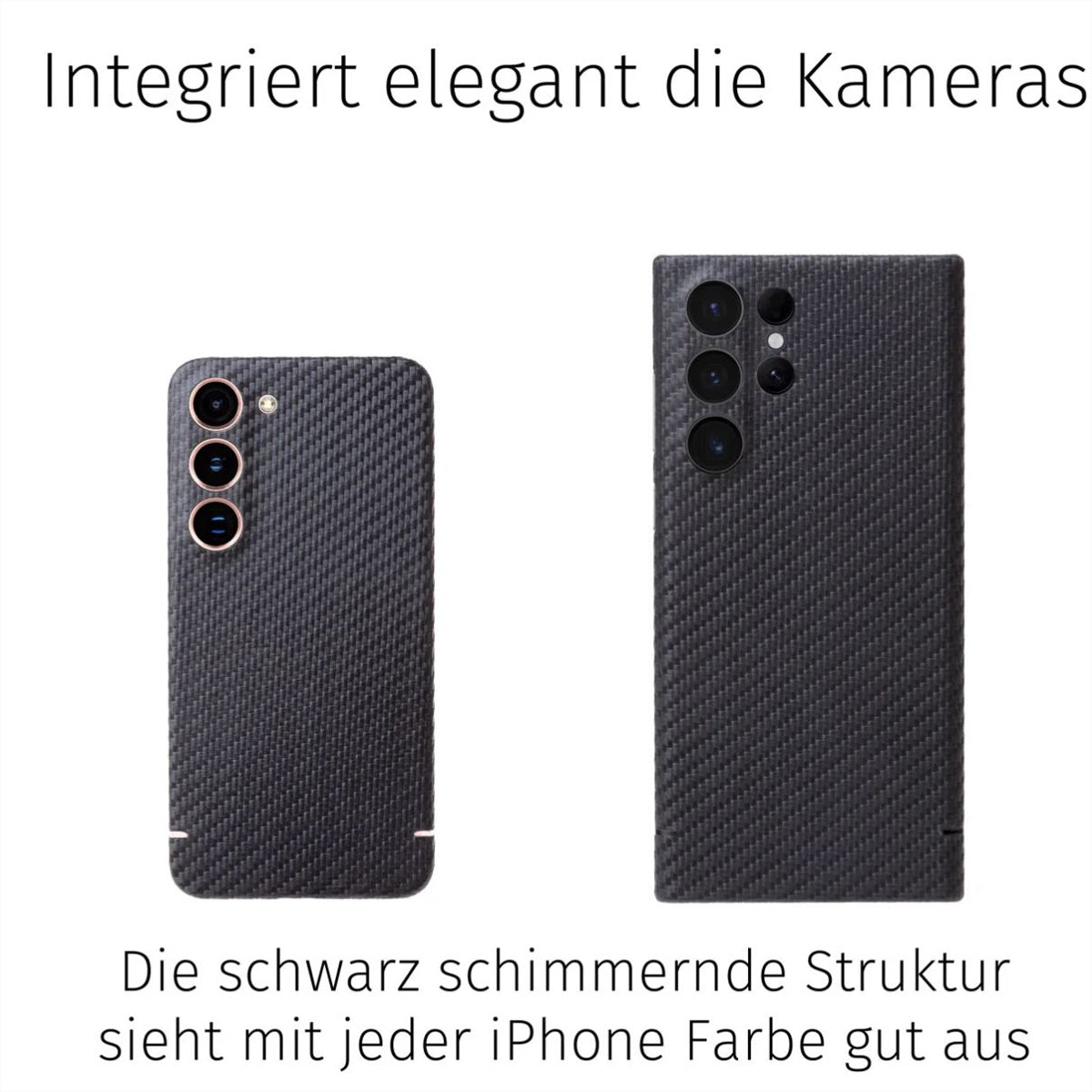 Filono Backcover – für Samsung Galaxy S25, MagSafe, Carbon+Aramid+Keramik, schwarz