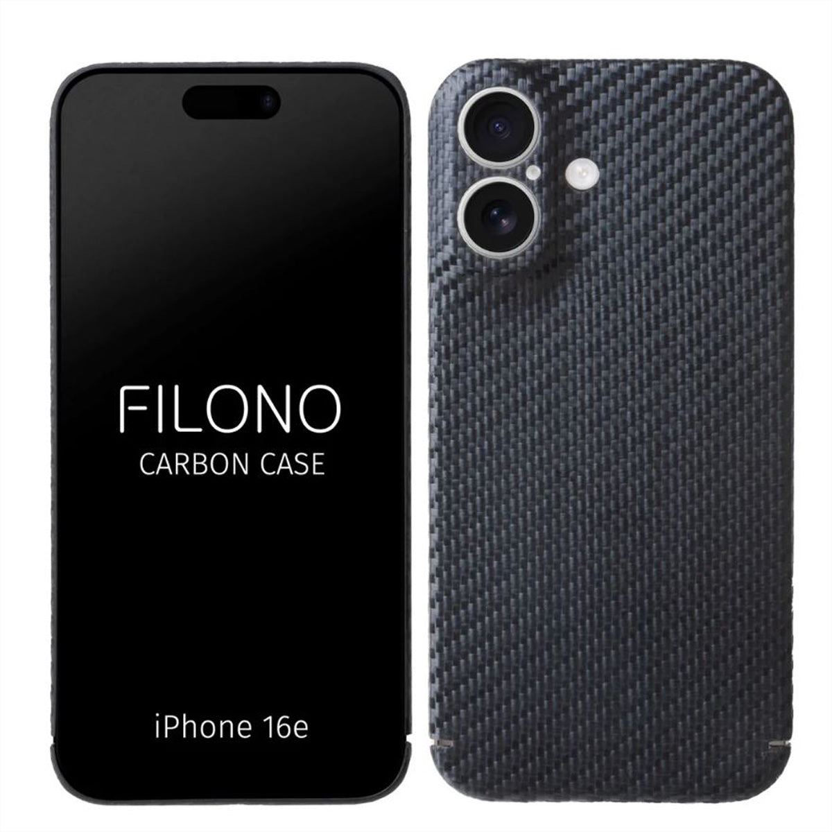 Filono Carbon Backcover für Apple iPhone 16/17, MagSafe, Carbon, Schwarz