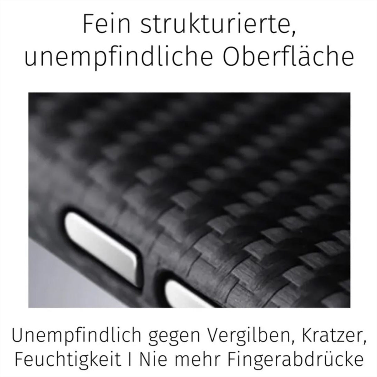 Filono Carbon Backcover für Apple iPhone 16/17, MagSafe, Carbon, Schwarz