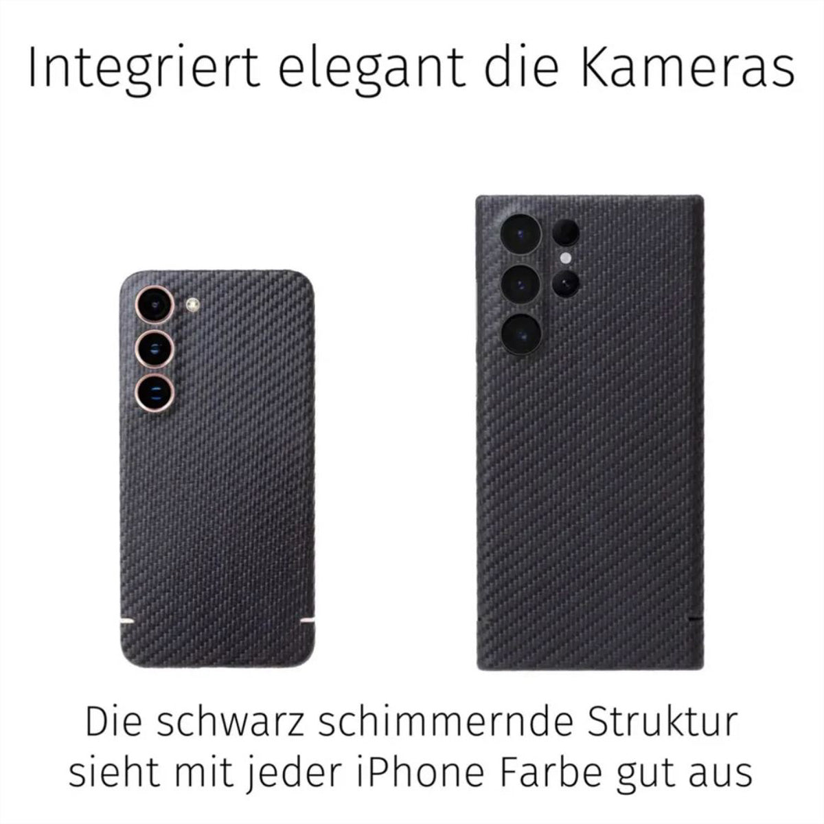 Filono Carbon Backcover für Apple iPhone 16/17, MagSafe, Carbon, Schwarz