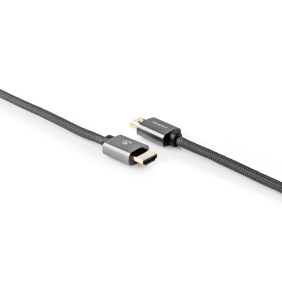 Nedis HDMI Kabel HDMI 2.0 4K 60 Hz – 10 m – HDR, ARC – Grau
