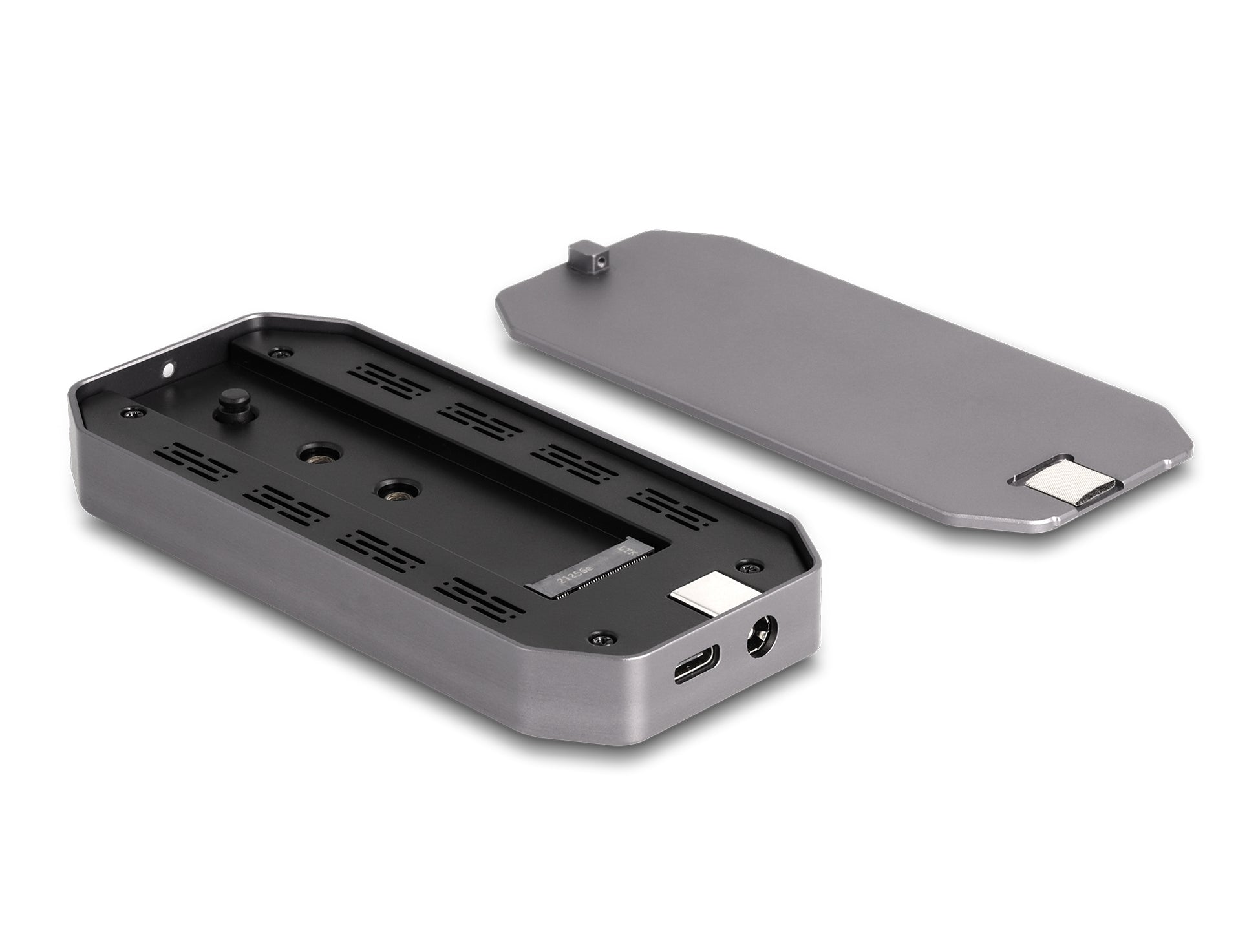DeLOCK M.2 NVMe-Gehäuse USB-C (USB 3.2 Gen 2x2, 20 Gbit/s) – 1-Bay Externes SSD-Gehäuse – für M.2 NVMe (PCIe)