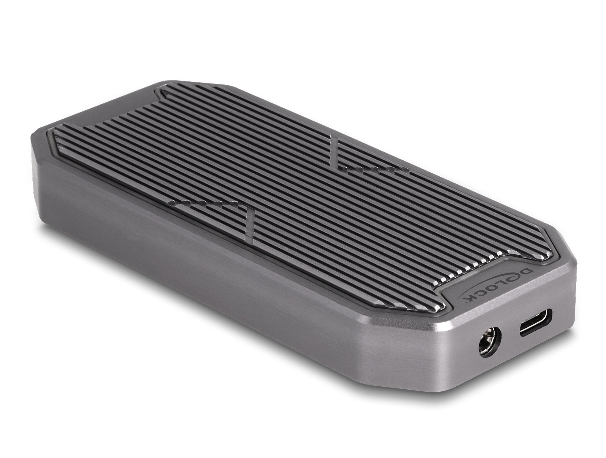 DeLOCK M.2 NVMe-Gehäuse USB-C (USB 3.2 Gen 2x2, 20 Gbit/s) – 1-Bay Externes SSD-Gehäuse – für M.2 NVMe (PCIe)