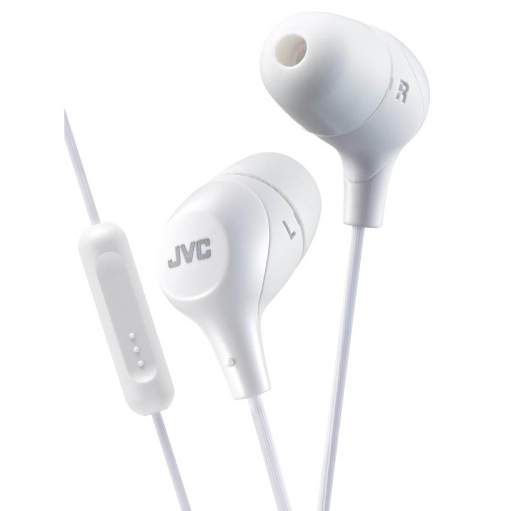 JVC HA-FX38M-W In-Ear Headset – Stereo, Kabelgebunden, 3,5 mm Klinke, für iPhone, iPad, Android, Weiss