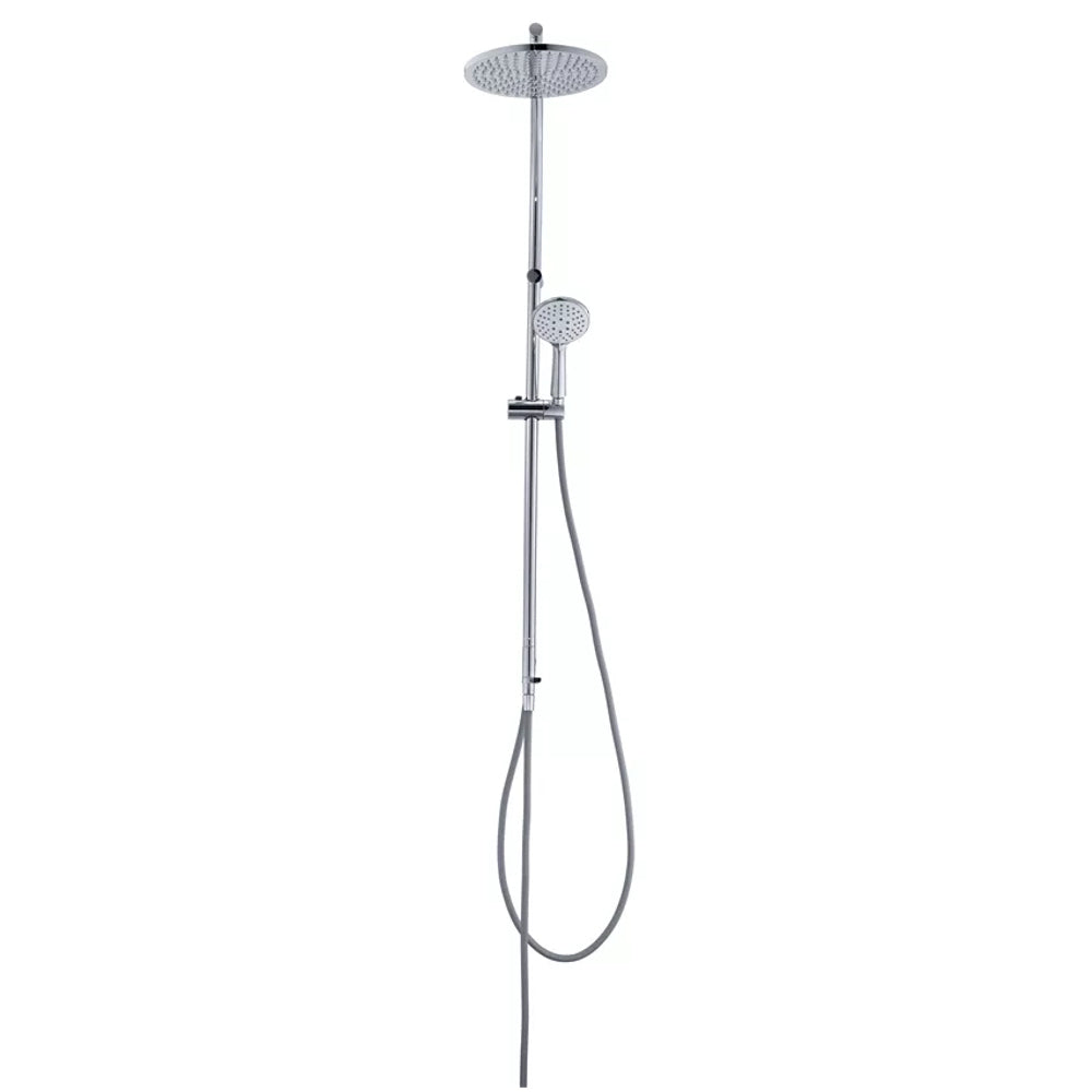Diaqua Duschsystem Naiad Turn – 110 cm, Metall, Wandmontiert, Chrom