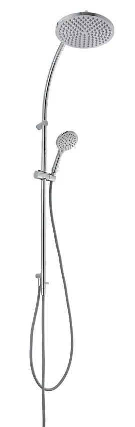 Diaqua Duschsystem Naiad Turn – 110 cm, Metall, Wandmontiert, Chrom