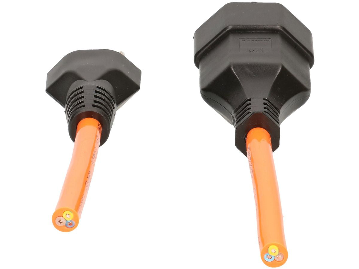 Max Hauri AG Max Hauri Verlängerungskabel – T13–T13, 5 m, 3×1 mm², orange