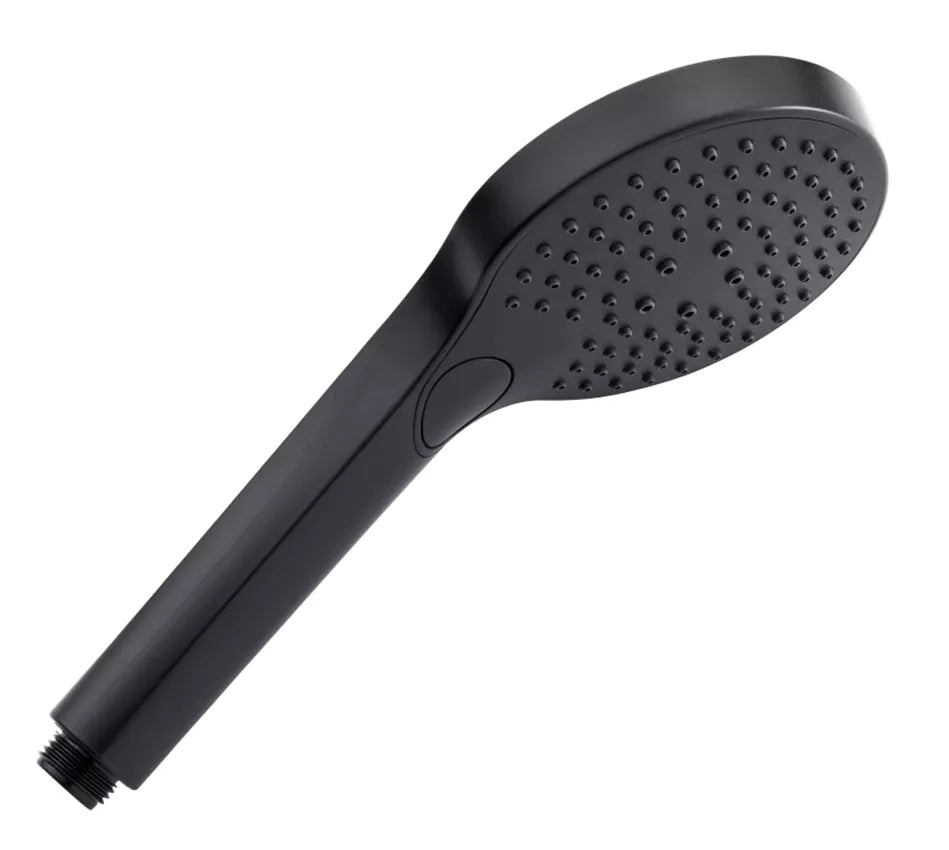 Diaqua Handbrause Tabit – Ø12 cm, ABS/Silikon, Schwarz matt