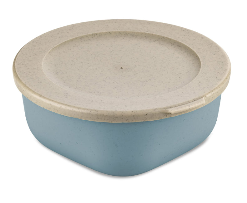 Koziol Connect – Vorratsdose 700 ml, 15,8 × 16,2 × 6,5 cm, Biokunststoff, Blau